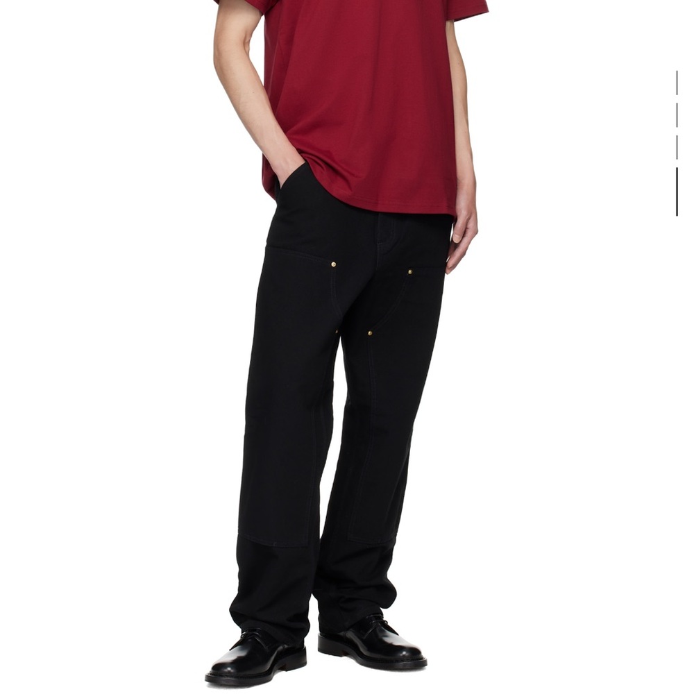 CARHARTT WORK IN PROGRESS
Black Double Knee Trousers